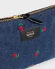 Pochette en jeans brodé AMY