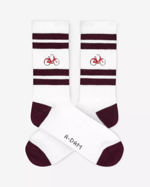 ADAM - Chaussettes BURGUNDY BIKE