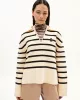 Armedangels - Loose sweater in organic cotton FREJIAAS STRIPES 