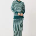 Organic cotton knit sweater GURENDE