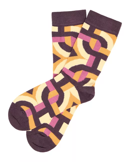 Organic cotton patterned socks