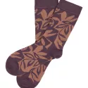 Chaussettes à motifs floraux en coton bio