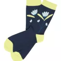 Chaussettes à motifs floraux en coton bio