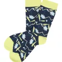 Chaussettes à motifs floraux en coton bio