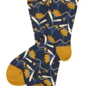 Chaussettes à motifs floraux en coton bio