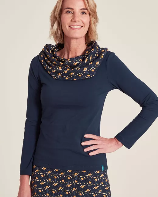 Organic cotton jersey blouse