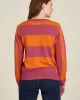 Sweatshirt with an XXL collar in organic cotton jersey