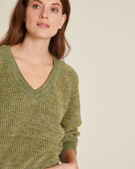 Organic cotton knitted sweater