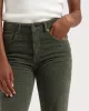 KUYICHI - Jeans flare Lisette en velours vert