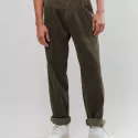 Geplooide broek van corduroy