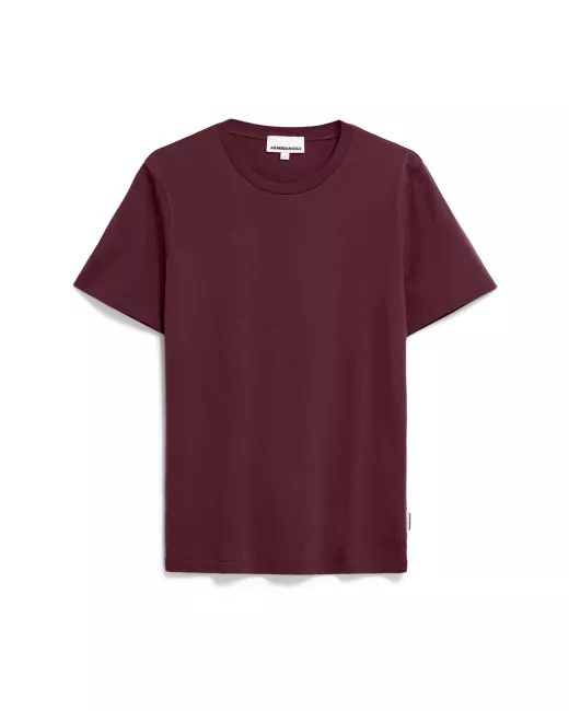 ARMEDANGELS - Red organic cotton T-shirt JAAMES