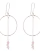 Talent Rose Quartz Gold Plated Earrings