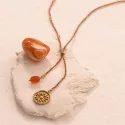 Purpose Carnelian Gold Colored Necklace