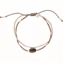 Feeling Garnet Gold Bracelet