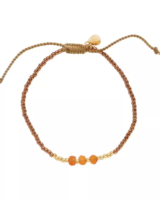 A Beautiful Story - Bracelet Decent Cornaline Gold