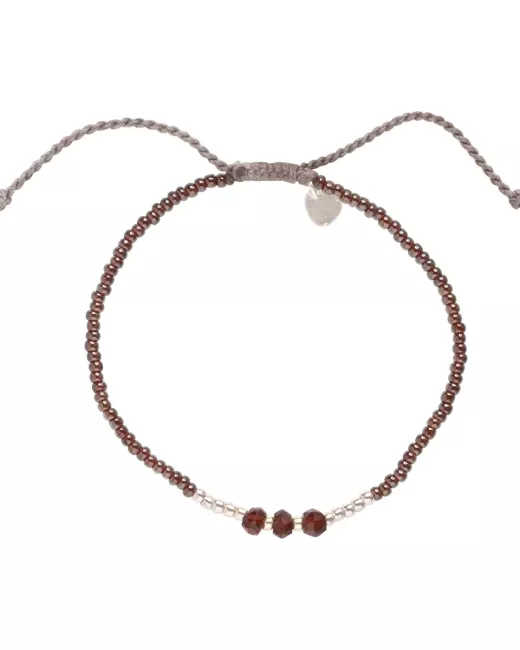 Feeling Garnet Gold Bracelet