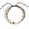 Bracelet Sensation Onyx noir Gold