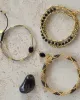 A Beautiful Story - Bracelet Advanced Onyx noir Gold