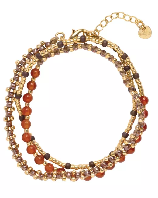 Decent Carnelian Gold Bracelet