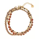 Advanced Carnelian Gold Bracelet