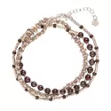 Advanced Garnet Silver Bracelet