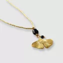 Blessing Zwarte Onyx Goudkleurige Ketting