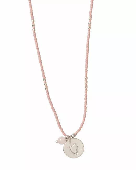 A Beautiful Story - Collier Timeless quartz rose Silver