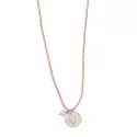 Collier Timeless Quartz Rose Silver