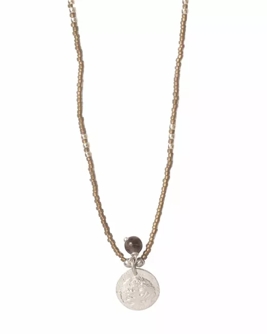 A Beautiful Story - Collier Timeless Quartz fumé Silver