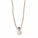 Timeless Smokey Quartz Silver Colored Necklace