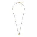 Timeless Smokey Quartz Gold Colored Necklace