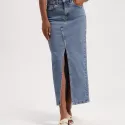 Coda Denim Midi Skirt