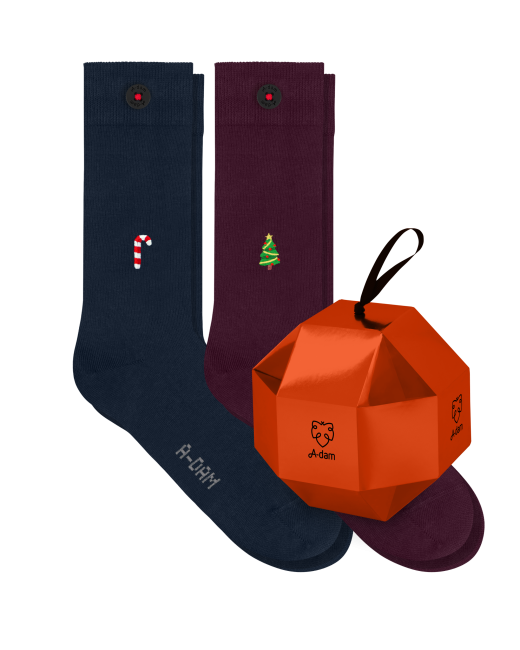 A-DAM - Pack de Noël – 2 paires de chaussettes festives