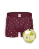 Boxer Shorts Burgundy X-mas Trees Box