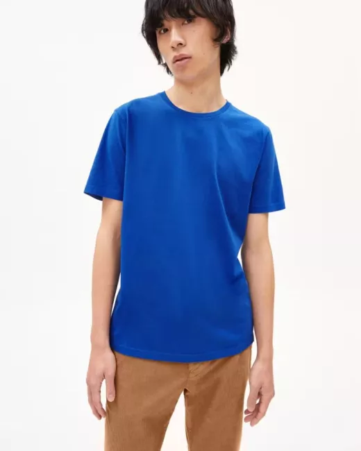 ARMEDANGELS - T-shirt JAAMES bleu en coton bio