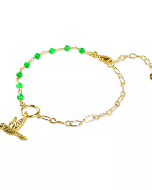 Serene Aventurine Gold Colored Bracelet