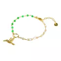 Bracelet Flowing Aventurine Gold