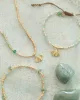 Flowing Aventurine Gold Colored Bracelet