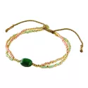 Shining Aventurine Gold Colored Bracelet