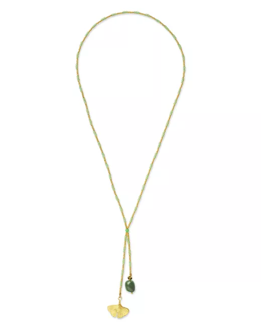 A Beautiful Story - Collier Entire Aventurine Gold