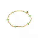 Thoughtful Aventurine Gold Anklet