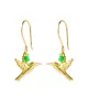 Generous Aventurine Gold Plated Earrings