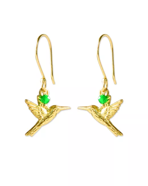 Generous Aventurine Gold Plated Earrings