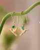 Generous Aventurine Gold Plated Earrings