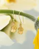 Generous Aventurine Gold Plated Earrings