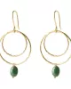 Generous Aventurine Gold Plated Earrings