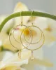 A Beautiful Story - Boucles d'oreilles Enjoyable Citrine Plaqué Or