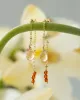 A Beautiful Story - Boucles d'oreilles Felicity Citrine Cornaline Plaqué Or