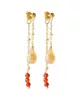 A Beautiful Story - Boucles d'oreilles Felicity Citrine Cornaline Plaqué Or