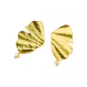 Boucles d'oreilles Exotic Citrine Plaqué Or